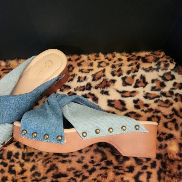 Mixed denim slides - Picture 3 of 4